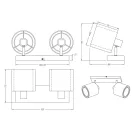 Trio 811400232 Burton spot lámpa