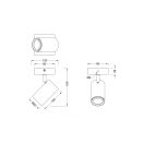 Trio 812400107 Marley spot lámpa