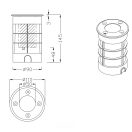 Trio 821660107 Belaja kültéri beépíthető lámpa