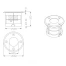 Trio 821660207 Belaja kültéri beépíthető lámpa