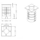 Trio 821669107 Belaja kültéri beépíthető lámpa
