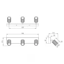 Trio 867700331 Soka 3xGU10 spot lámpa