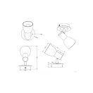 Trio 871010108 Levisto spot lámpa