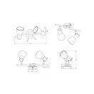 Trio 871010207 Levisto spot lámpa