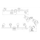 Trio 871010408 Levisto spot lámpa