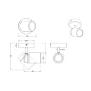 Trio 880400132 Angelo fali lámpa