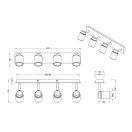 Trio 880400406 Angelo fürdőszobai mennyezeti lámpa