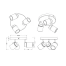 Trio 880430306 Angelo fürdőszobai mennyezeti lámpa