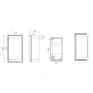 Trio R21186131 PUELO kültéri fali lámpa