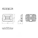 Trio R23346232 Funchal 14,5x10cm, 2800lm, 4000K, IP65, kültéri fali lámpa