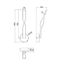 Trio R25791766 Ginko 1150lm, 3000K, 12x45,5x15cm kapcsolós fali lámpa
