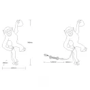 Trio R26541002 Louy 1xE27, vezetékes kapcsolós fali lámpa