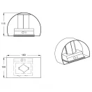 Trio R27769131 Talent fali lámpa