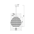 Trio R31681036 Hive 1xE27, 60x150cm függesztett lámpa