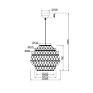 Trio R31681936 Hive 1xE27, 38,5x150cm függesztett lámpa