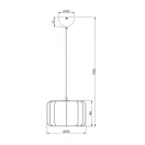 Trio R31971001 Madeline 1xE27, 25x150cm függesztett lámpa