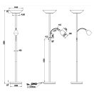 Trio R40063108 Gerry olvasókaros álló lámpa