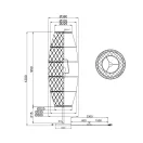 Trio R41681036 Hive 1xE27, 120x38cm, taposó kapcsolós álló lámpa