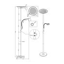 Trio R42752107 Ackbar olvasókaros álló lámpa