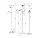 Trio R46322024 Country olvasókaros álló lámpa