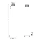 Trio R47706131 Suarez kültéri álló lámpa