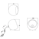 Trio R50101032 Billy éjjeli lámpa