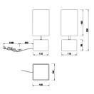 Trio R50171080 Woody asztali lámpa