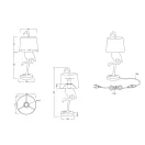 Trio R50251079 Lola éjjeli lámpa