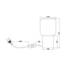 Trio R50591032 Nico éjjeli lámpa