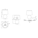 Trio R50621079 Luxor éjjeli lámpa