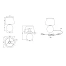 Trio R50631089 Luxor éjjeli lámpa