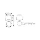 Trio R50821012 Sophia éjjeli lámpa