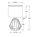 Trio R50931002 Chuck éjjeli lámpa