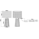 Trio R50972026 Straw éjjeli lámpa