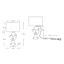 Trio R51221044 Mary komód lámpa