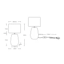 Trio R51231061 Kiran asztali lámpa