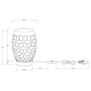 Trio R51571065 Bidar asztali lámpa