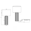 Trio R51811072 Blair 51x28cm, 1xE27 asztali lámpa