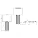 Trio R51811972 Blair 36x20cm, 1xE27 asztali lámpa lámpa