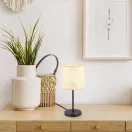 Trio R51851036 Aimee 1xE27, 37x17cm,  vezetékes kapcsolós asztali lámpa