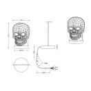 Trio R52461106 Skull dekorációs lámpa