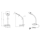 Trio R52721101 Cobra íróasztali lámpa