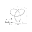 Trio R53591132 Lando 800lm, 3000K asztali lámpa