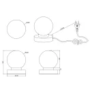 Trio R54011032 Prinz asztali lámpa