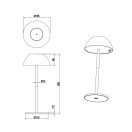 Trio R54106110 Ricardo kültéri asztali lámpa