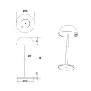 Trio R54106177 Ricardo kültéri asztali lámpa