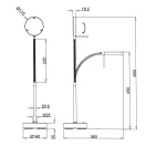 Trio R54561132 Moreno íróasztali lámpa