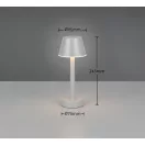 Trio R54991177 Vidal kültéri akkumulátoros, fényerőszabályzós asztali lámpa