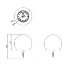 Trio R55326101 Melo napelemes kültéri leszúrható lámpa