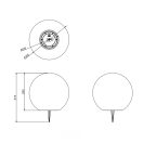 Trio R55326901 Melo napelemes kültéri leszúrható lámpa